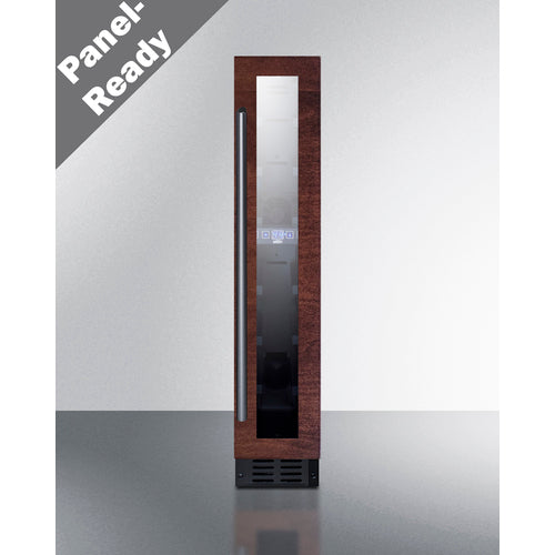 Summit Appliance 7 Bottle 6" Wide Built-In Wine Cellar, ADA Height (Panel Not Included)