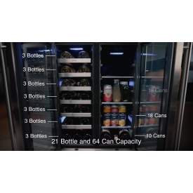 Zephyr Presrv™ French Door Dual Zone Wine Cooler