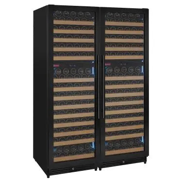 Allavino Reserva Series 344 Bottle Four Zone Built-In Side-by-Side Wine Refrigerator with Stainless Steel Doors