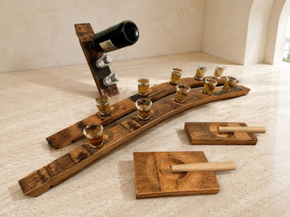 Whiskey & Wine Barrel Party Planner Gift Pack — Reclaimed Stave Hosting Set