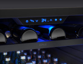 Zephyr Presrv™ Black Stainless Single Zone Beverage Cooler