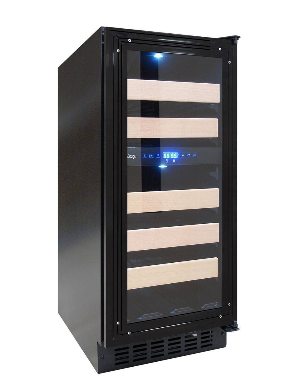 Vinotemp 15" 28 Bottle Panel Ready Dual-Zone Wine Cooler