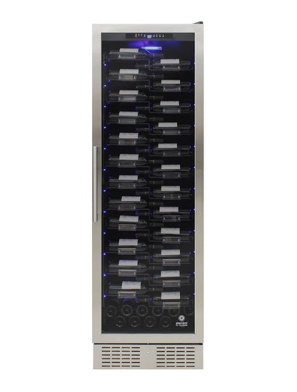 Vinotemp 157 Bottle Wine Cooler, Zig Zag Acrylic Racking, Stainless