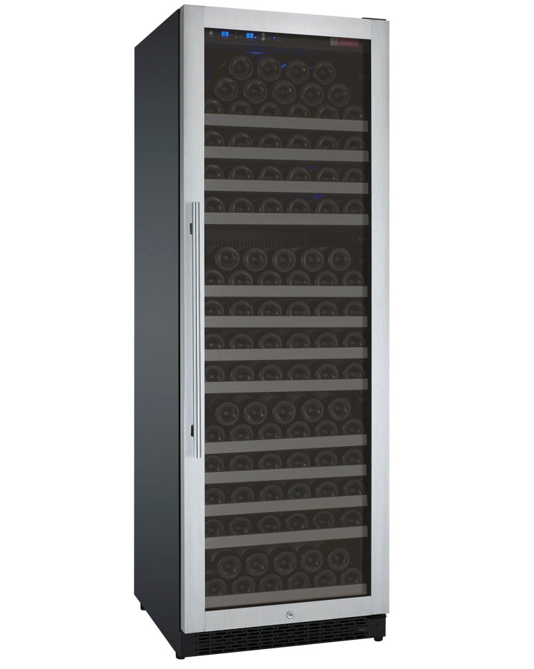 Allavino 24" Wide FlexCount II Tru-Vino 177 Bottle Single Zone Stainless Steel Right Hinge Wine Refrigerator