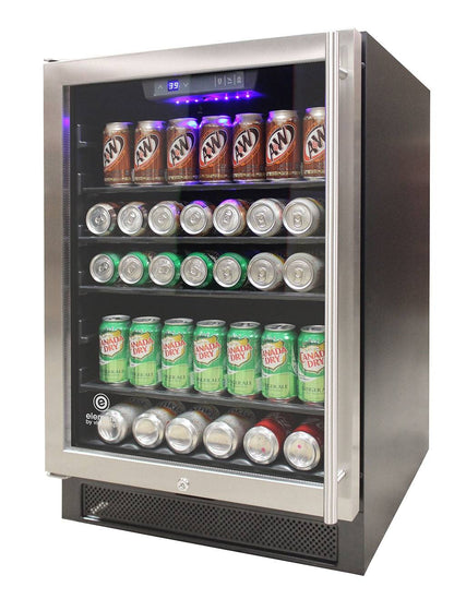 Vinotemp 161 Can Beverage Cooler, Stainless