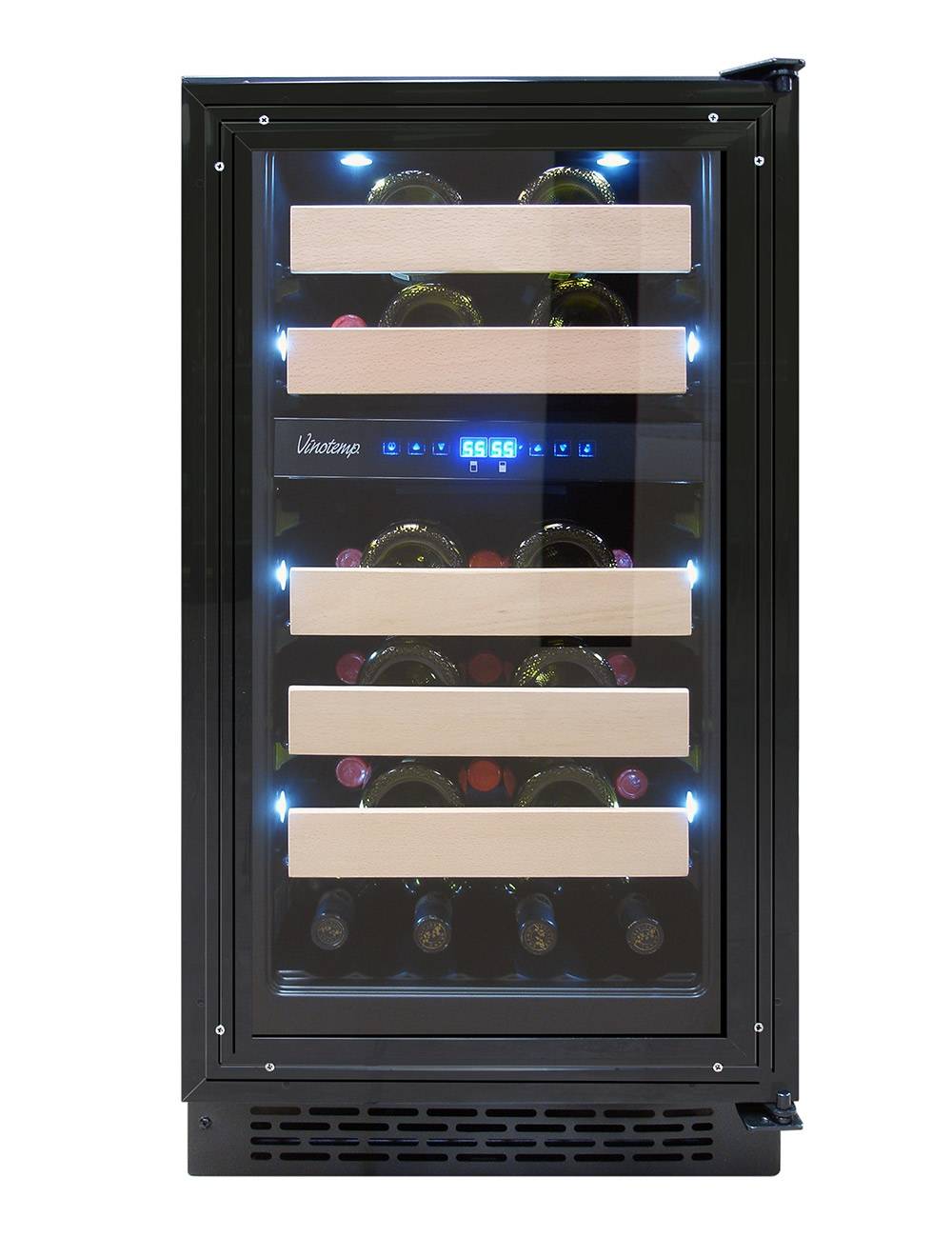 Vinotemp 18" 32 Bottle Panel Ready Dual-Zone Wine Cooler