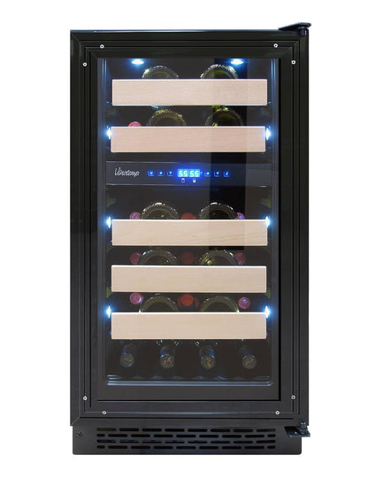 Vinotemp 18" 32 Bottle Panel Ready Dual-Zone Wine Cooler