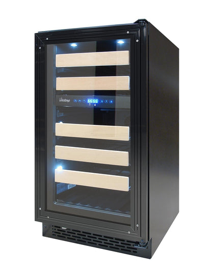 Vinotemp 18" 32 Bottle Panel Ready Dual-Zone Wine Cooler