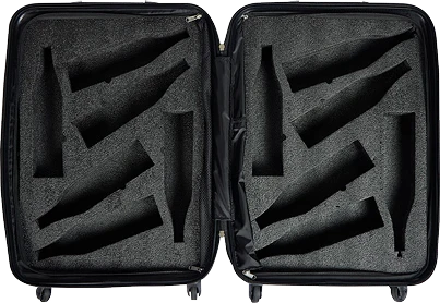 12-Bottle Wine Travel Suitcase by FlyWithWine | TSA-Approved Luggage