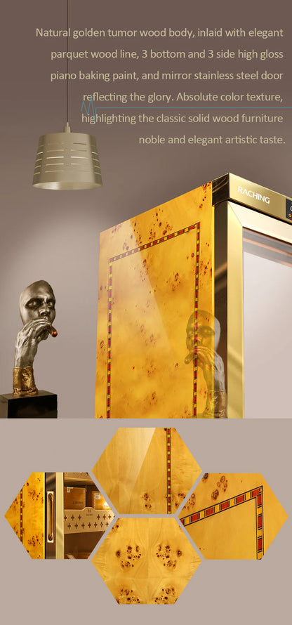 Raching MON5800A Precision Electronic Cigar Humidor Cabinet | 3000–4000 Cigar Capacity | ±1% Climate Control