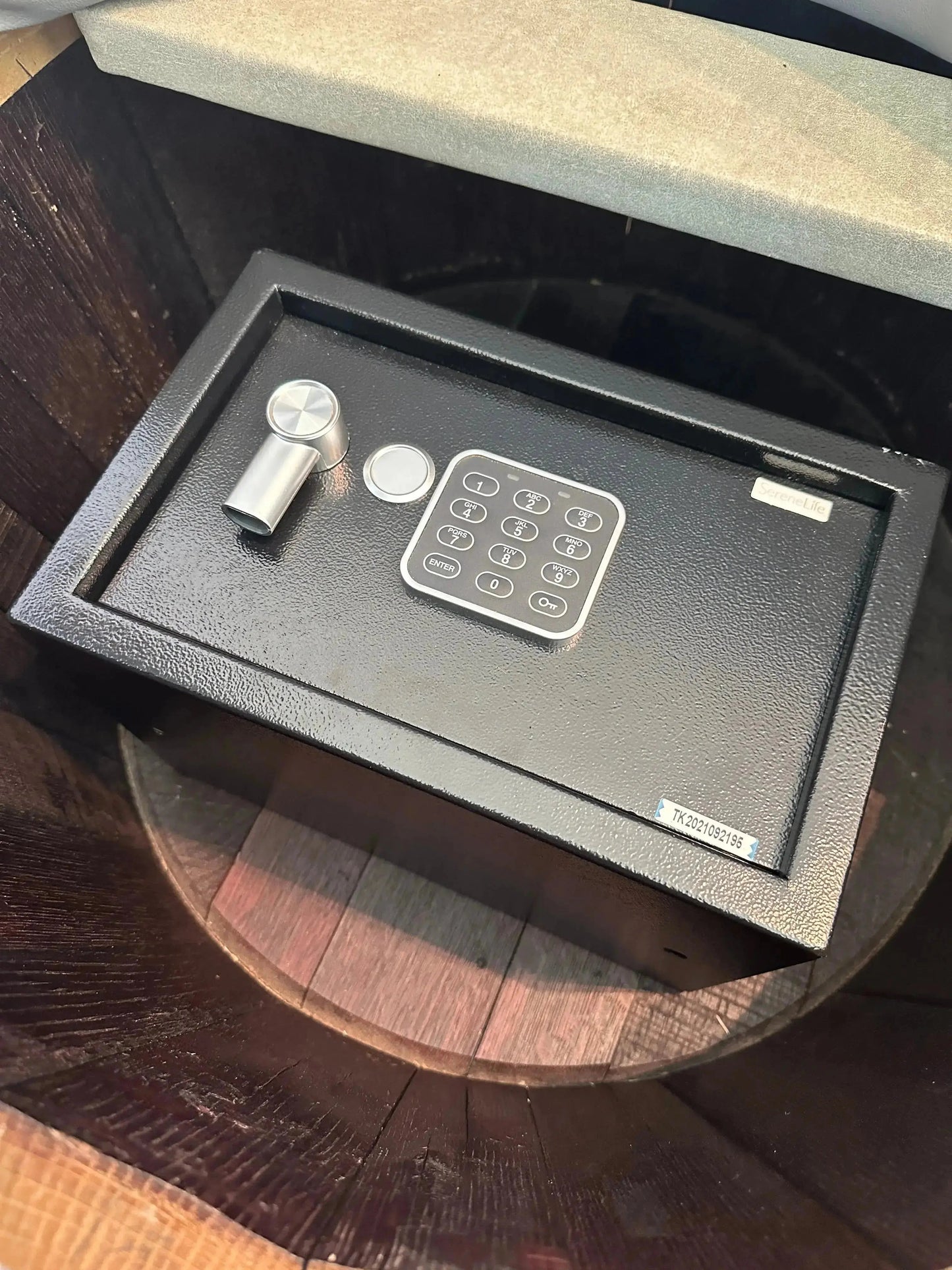 Luxury Whiskey & Wine Barrel Captain Chair with Hidden Safe (October Pre-Order)