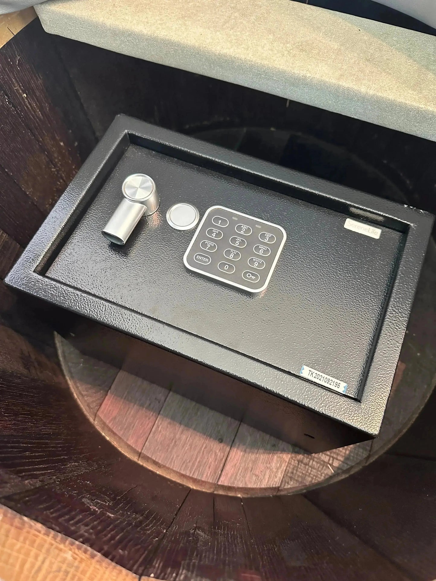 Luxury Whiskey & Wine Barrel Captain Chair with Hidden Safe (October Pre-Order)