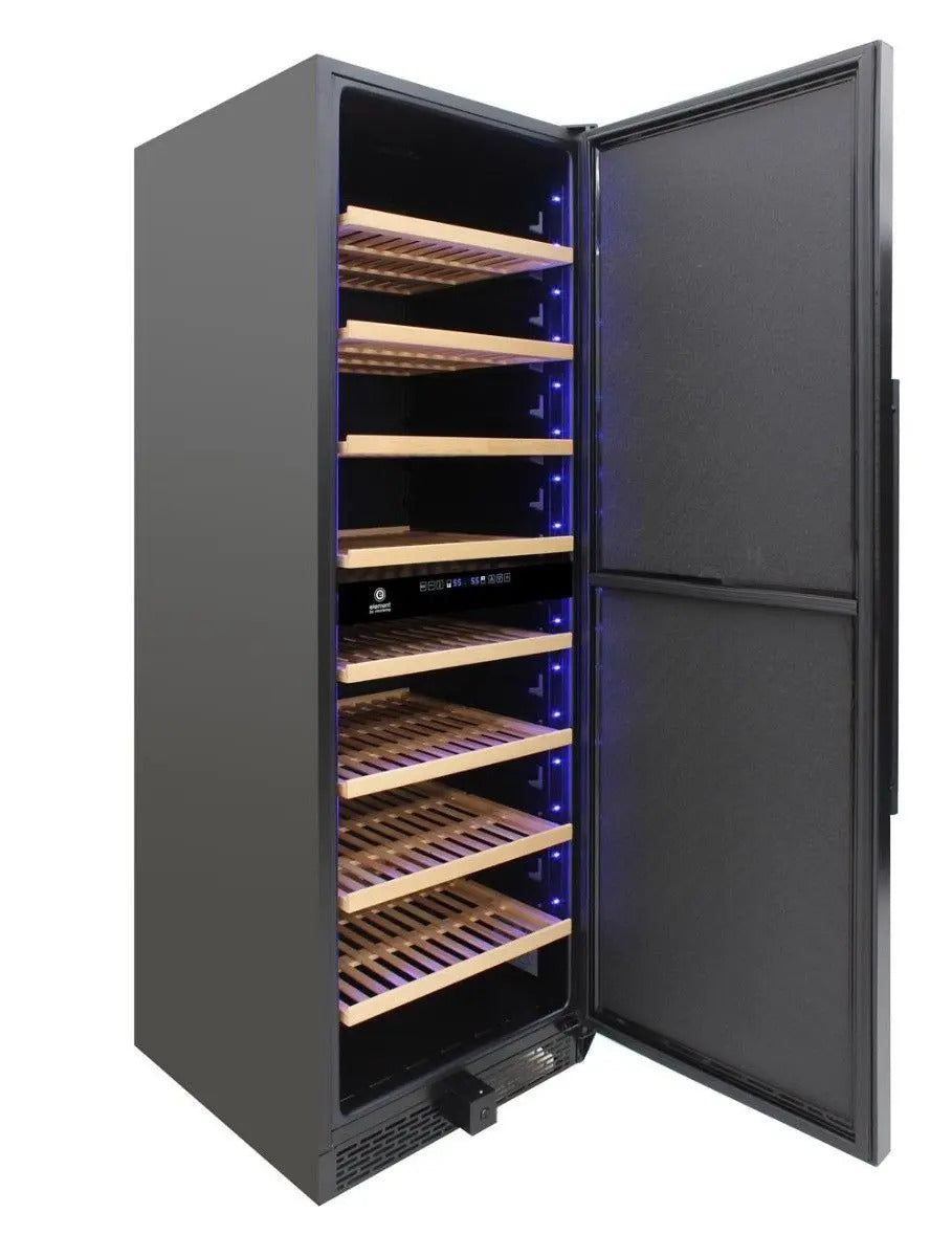 Vinotemp 203-251 Bottle Garage Dual-Zone Wine Cooler, Black