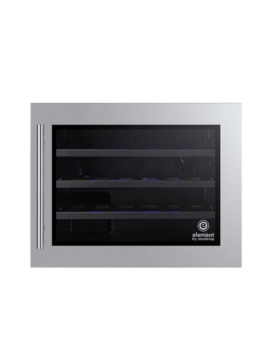 Vinotemp 24 Bottle Wall-Mounted Wine Cooler, Stainless