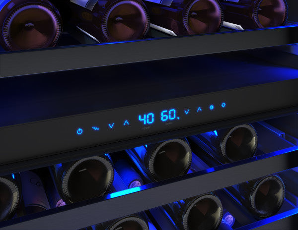 Zephyr Presrv™ Black Stainless Dual Zone Wine Cooler
