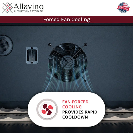 Allavino Reserva Series 30 Bottle/88 Can Dual Zone Side-by-Side Wine Refrigerator/Beverage Center with Stainless Steel Doors