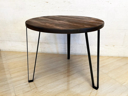Whiskey & Wine Barrel Steel-Leg Table Set — 3 Chairs, Modern Build