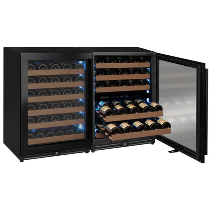 Allavino Reserva Series 30 Bottle/88 Can Dual Zone Side-by-Side Wine Refrigerator/Beverage Center with Stainless Steel Doors