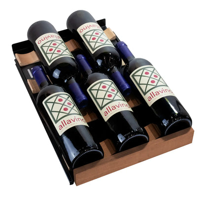Allavino Reserva Series 112 Bottle Three Zone Undercounter Wine Refrigerator with Black Doors - Side-by-Side