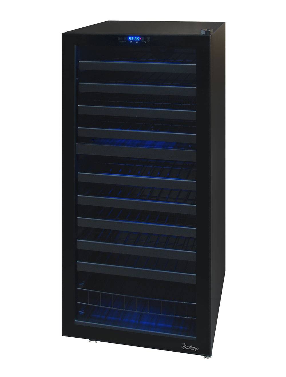 Vinotemp 48 Bottle Touchscreen Wine Cooler, Black