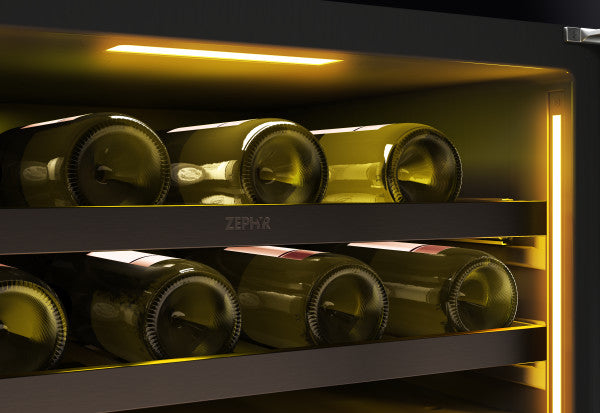 Zephyr Presrv™ Black Stainless Dual Zone Wine Cooler