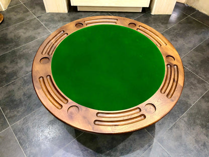 Wine Barrel Poker Set with Removable Dining Top - Game Table & Barrel Chair - Wine Barrel Table for Dining and Poker