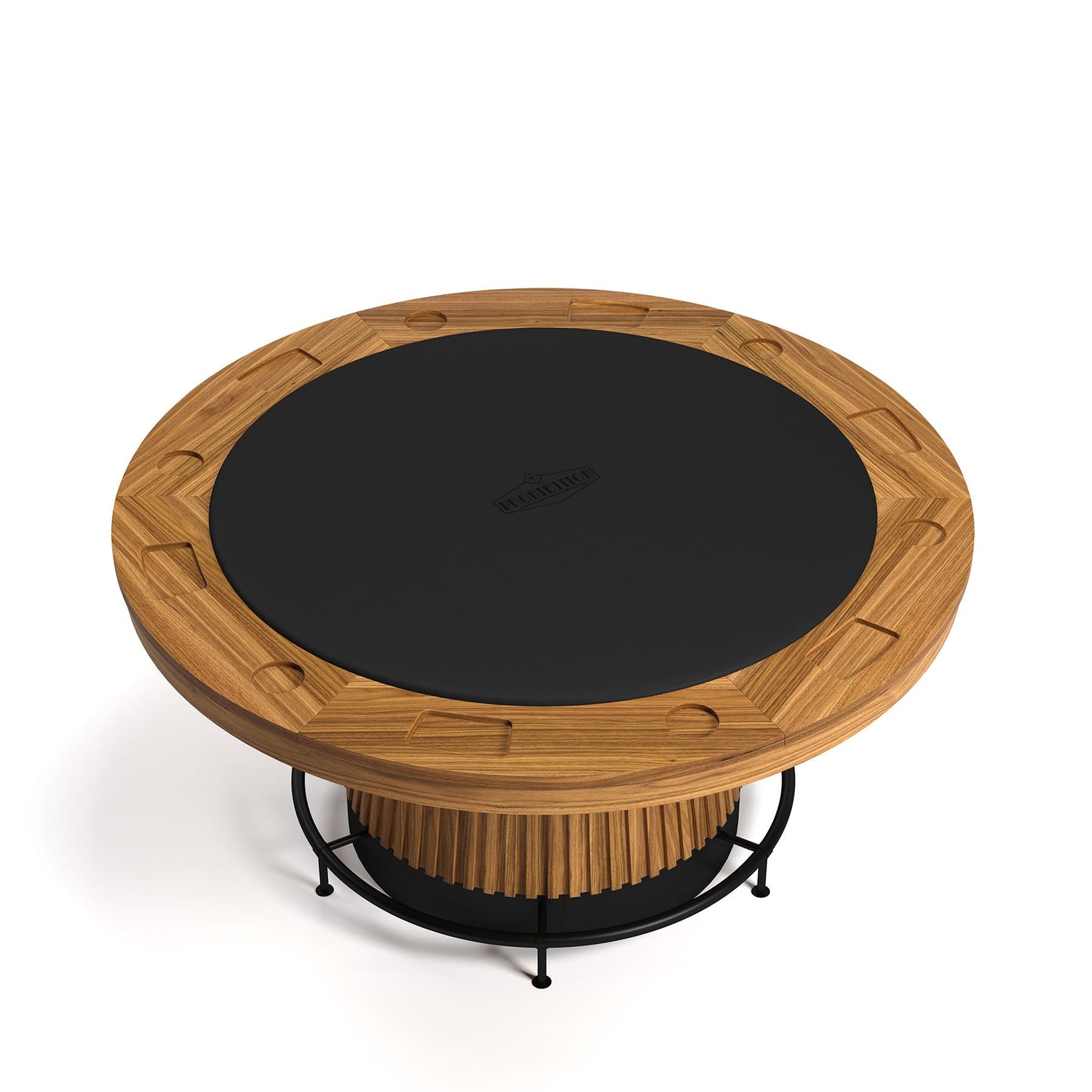 Ram Game PRO60TBL - Prohibition 60" Poker Table PRO60TBL-PRO60TBL-Walnut