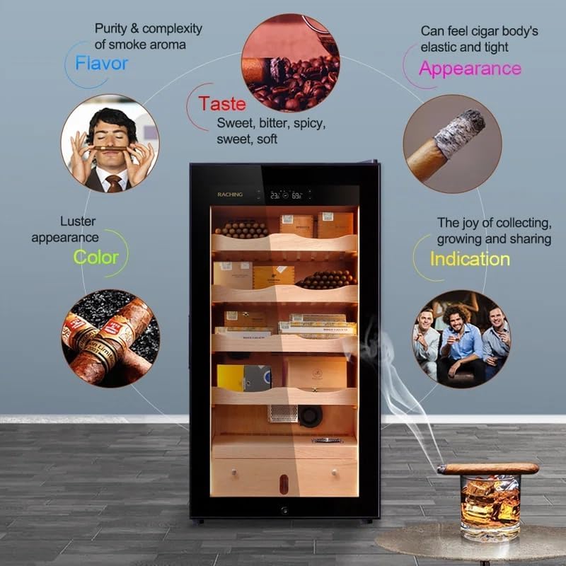 Raching MA50 Precision Climate-Controlled Cigar Humidor Cabinet | 400+ Cigar Capacity