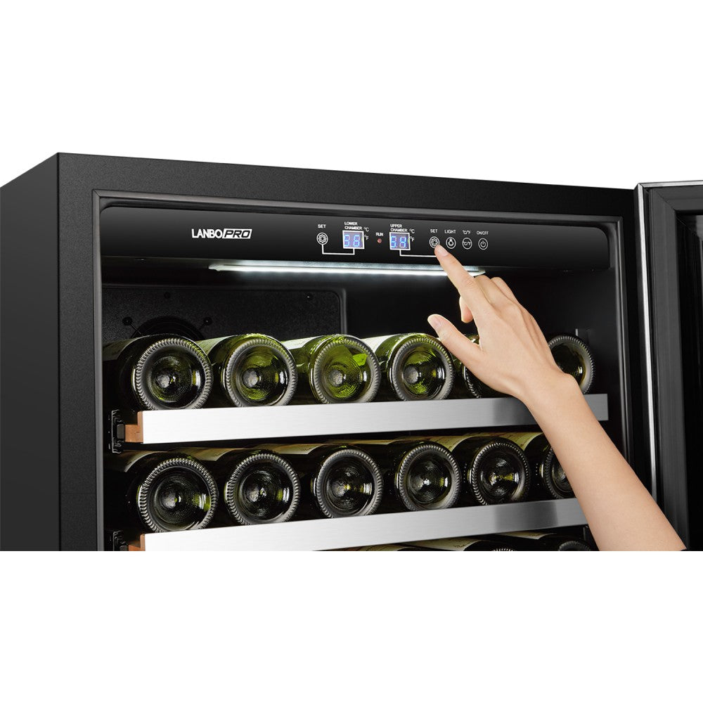 Lanbo Appliances pro 153 Bottle Dual Zone Wine Cooler