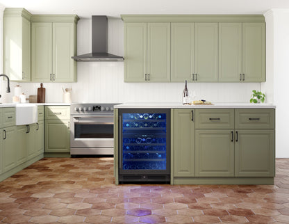 Zephyr Presrv™ Black Stainless Dual Zone Wine Cooler