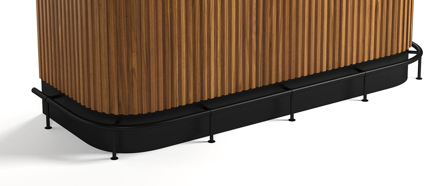 Ram Game PRO84FOOTRAIL - Foot Rail for Prohibition 84" Cocktail Bar Brass