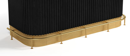 Ram Game PRO84FOOTRAIL - Foot Rail for Prohibition 84" Cocktail Bar Black