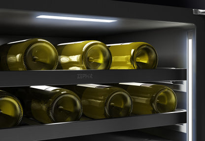 Zephyr Presrv™ Black Stainless Dual Zone Wine Cooler