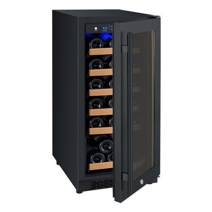 Allavino 15-Inch Wide FlexCount II Tru-Vino 30 Bottle Single Zone Black Wine Refrigerator