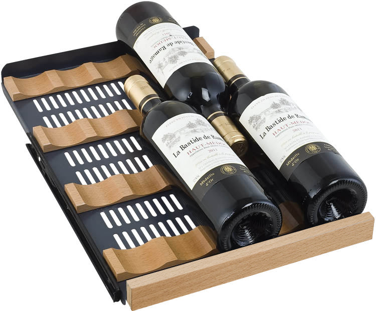 Allavino 15-Inch Wide FlexCount II Tru-Vino 30 Bottle Single Zone Black Wine Refrigerator