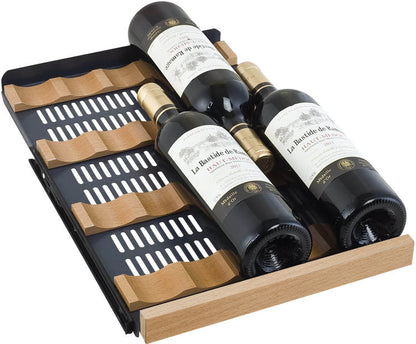 Allavino 15-Inch Wide FlexCount II Tru-Vino 30 Bottle Single Zone Black Wine Refrigerator