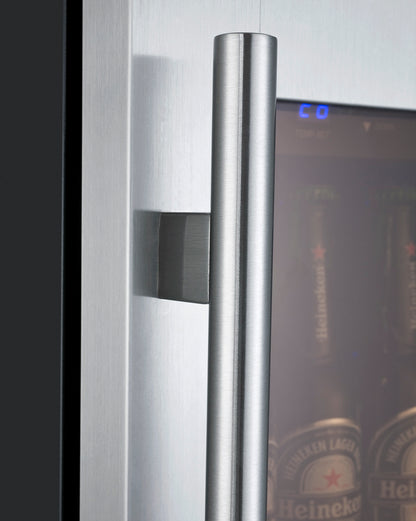 Allavino 15-Inch Wide FlexCount II Tru-Vino Stainless Steel Right Hinge Beverage Center
