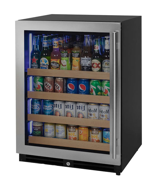 Allavino 24-Inch Wide Reserva Series Stainless Steel Left Hinge Beverage Center