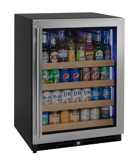 Allavino 24-Inch Wide Reserva Series Stainless Steel Right Hinge Beverage Center