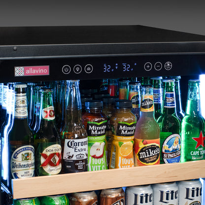 Allavino 24-Inch Wide Reserva Series Stainless Steel Right Hinge Beverage Center