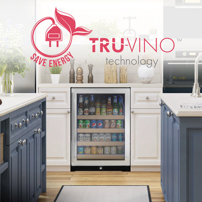 Allavino 24-Inch Wide Reserva Series Stainless Steel Right Hinge Beverage Center