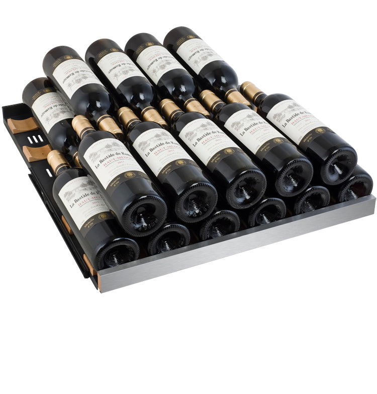 Allavino FlexCount Series 349 Bottle Tall Three Zone Side-by-Side Wine Refrigerators with Stainless Steel Doors