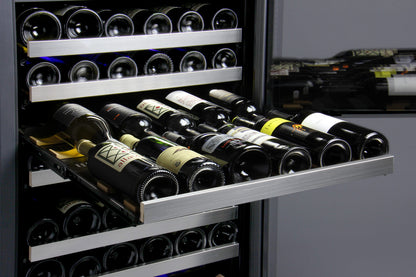Allavino FlexCount Series 354 Bottle Dual Zone Tall Side-by-Side Wine Refrigerators with Stainless Steel Doors