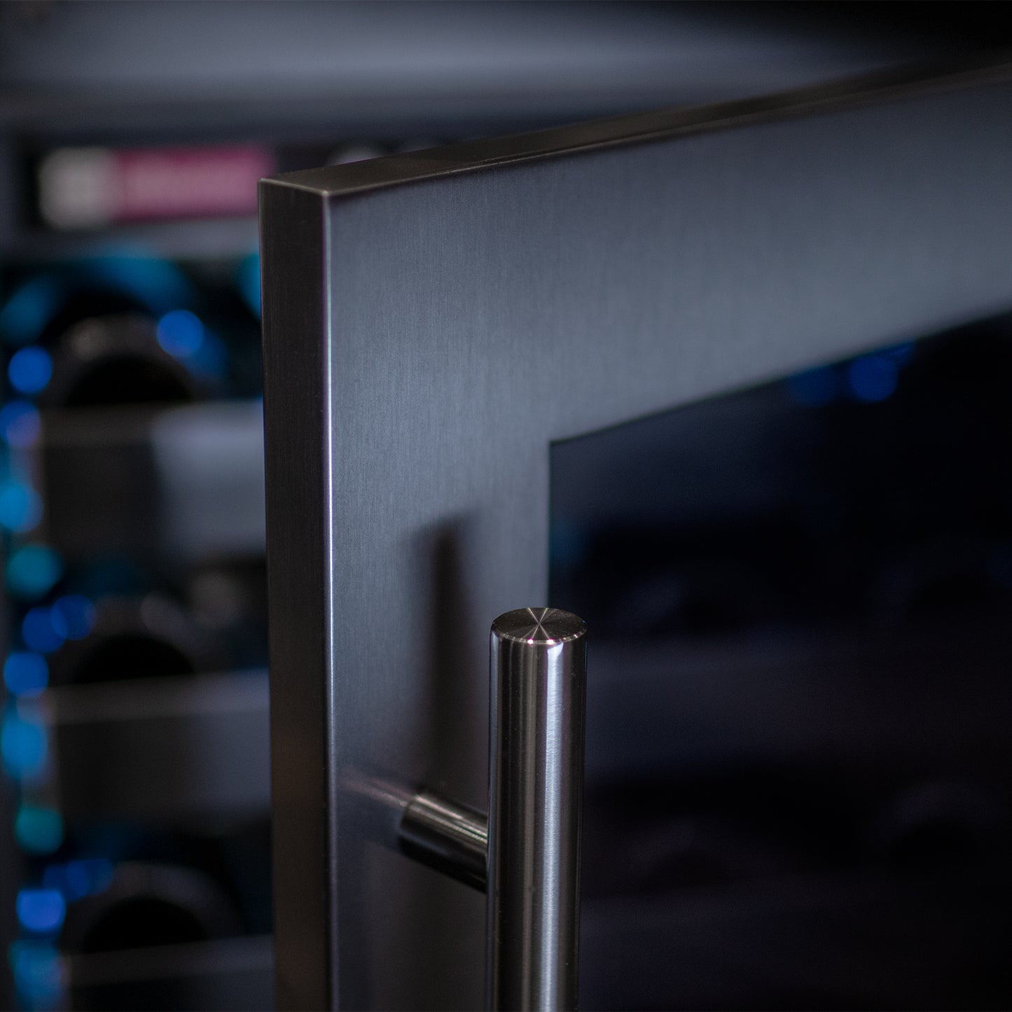 Allavino Reserva Series 100 Bottle  Undercounter - Three Zone Black Side-by-Side Wine Refrigerators with Black Stainless Steel Doors