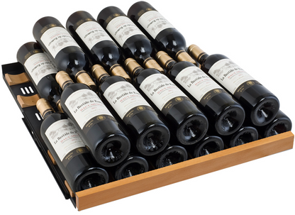 Allavino Reserva Series 172 Bottle Dual Zone Built-in Wine Refrigerator with Black Glass Door - Right Hinge