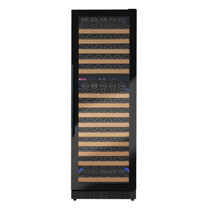 Allavino Reserva Series 172 Bottle Dual Zone Built-in Wine Refrigerator with Black Glass Door - Right Hinge