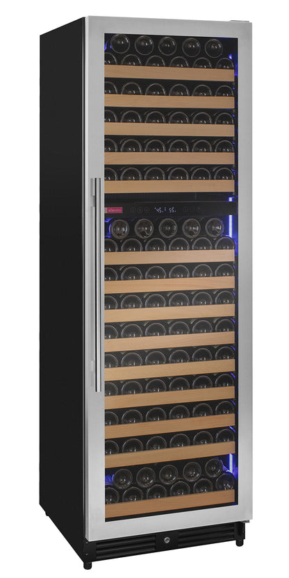Allavino Reserva Series 172 Bottle Dual Zone Built-in Wine Refrigerator with Stainless Steel Door - Right Hinge