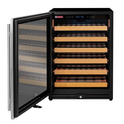 Allavino Reserva Series 51 Bottle Single Zone Built-in Luxury Wine Refrigerator with Stainless Steel Door - Left Hinge