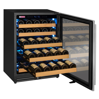 Allavino Reserva Series 51 Bottle Single Zone Built-in Luxury Wine Refrigerator with Stainless Steel Door - Right Hinge