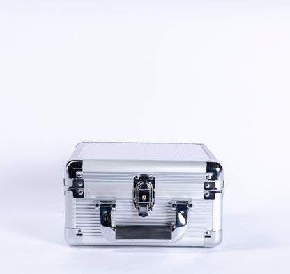 VinGardeValise - 2 Wine Glass Case Silver